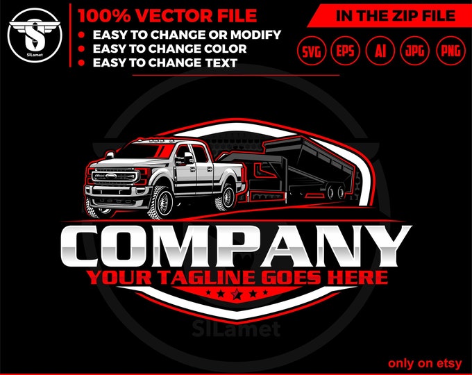 pickup dump trailer , dump trailer logo, pickup svg,trailer logo,trailer towing, logo,towing Company, Logo pickup ford, ford truck