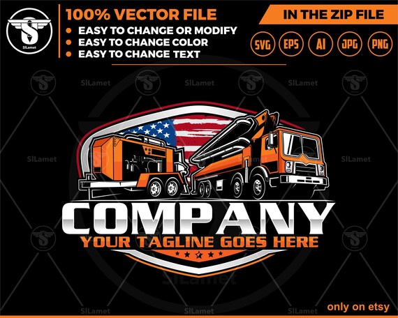 america concrete pump truck logo,concrete truck logo,Beton truck logo,Concrete pump logo,pumping logo,pumping svg