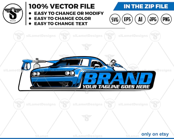auto detailing car logo template - Car Detailing Services logo - car wash logo template - car clean logo - auto detailing logo SVG