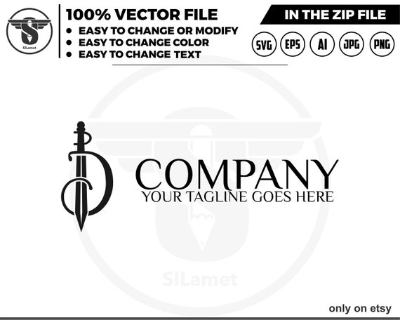 initial D sword  logo - text D logo - font D logo  - D sword  logo