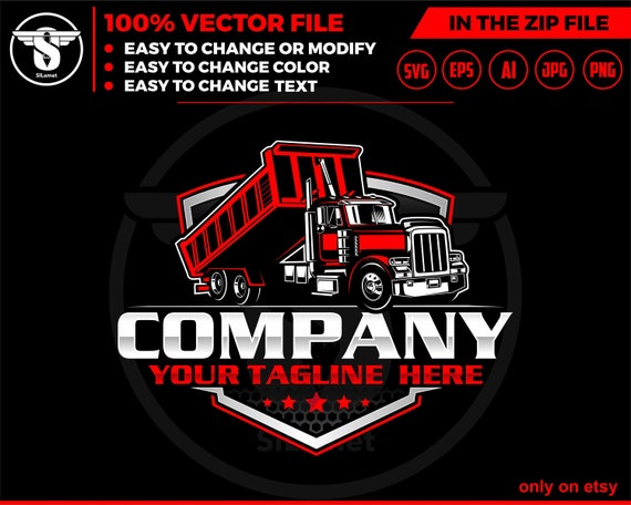Dump Truck logo, Truck logo Svg, american dump truck logo, trucking logo, industry, heavy, machinery, industrial, equipment, construction