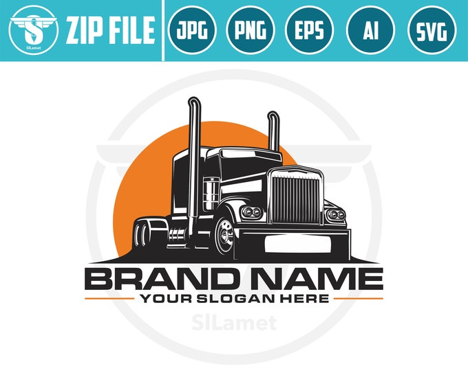 trucking svg, Trucking Company Logo, Moving Truck, Semi Truck, Trucking Brand, Truck Door Logo, Trucker Logo, trucking t-shirt, truck print