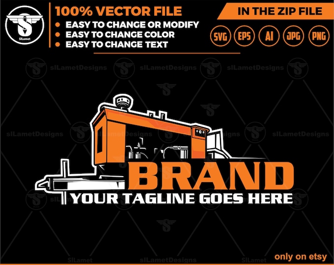 Concrete pump logo - double axel pump logo - pumping logo - pumping svg -  2 axel pump