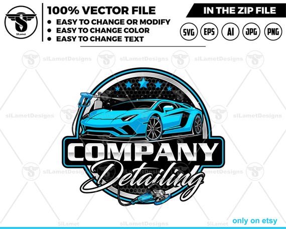 auto detailing - car detailing logo - Car Detailing Services logo - car wash logo template - car clean logo - auto detailing logo SVG