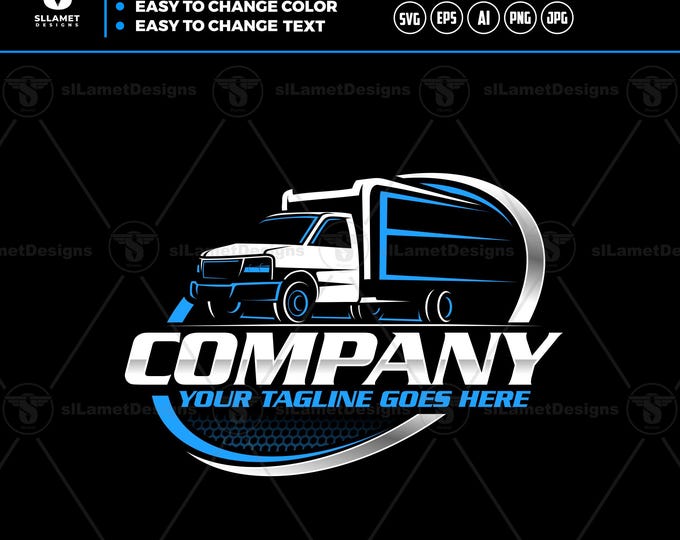 box truck logo - delevery truck logo template - Truck delevery svg