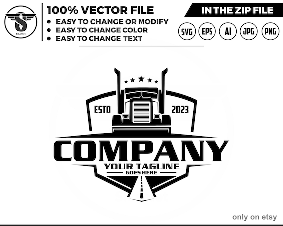 trucking logo, Trucking Company Logo, Moving Truck, Semi Truck, Trucking Brand, Truck Door Logo, Trucker Logo, trucking and road logo svg