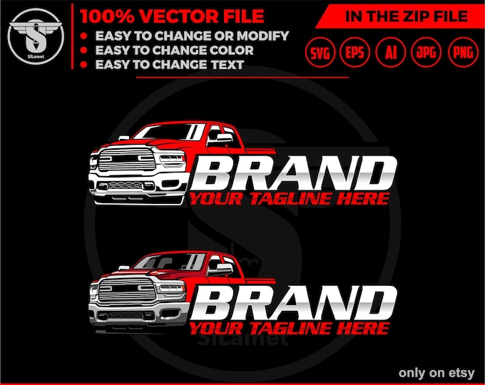 pickup logo - pickup truck svg - pickup truck Company Logo - pickup truck vector - ram pickup