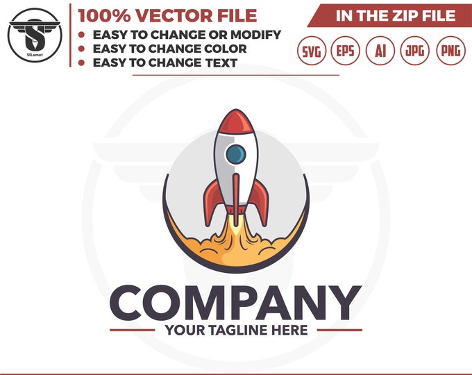 Rocket logo - space Rocket logo - Space Rocket Vector svg