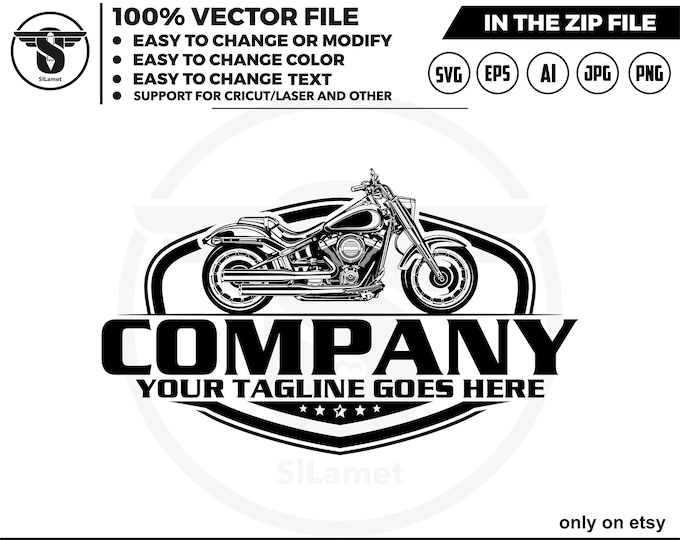 harley motor bike logo, Motor cllasic SVG, Motorcycle svg, motorbike svg, motorcycle cricut file, motorcycle silhouette