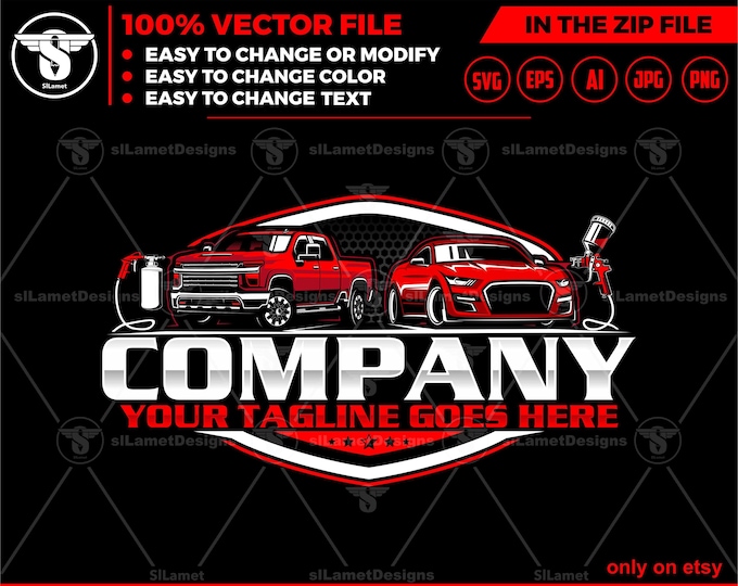 Pro Undercoating logo, car painting logo, auto paint logo, car paint logo, paint body car logo, auto body paint logo, Undercoating