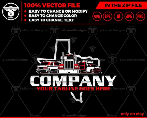Texas Delivery Vehicle Logo - Texas Logistics Transport Logo - Lone Star Shipping Icon - Cargo Truck Design - State Hauling Badge