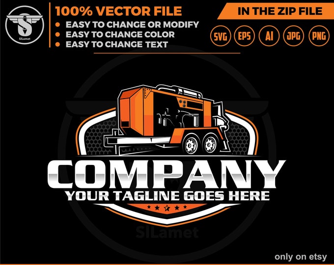 double axel pump logo - Concrete pump logo - pumping logo - pumping svg - 2 axel pump -  Concrete logo