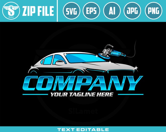 auto detailing car logo template - Car Detailing Services logo - car wash logo template