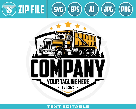 Dump Truck logo, Truck logo Svg, american dump truck logo, trucking logo, industry, heavy, machinery, industrial, equipment, construction