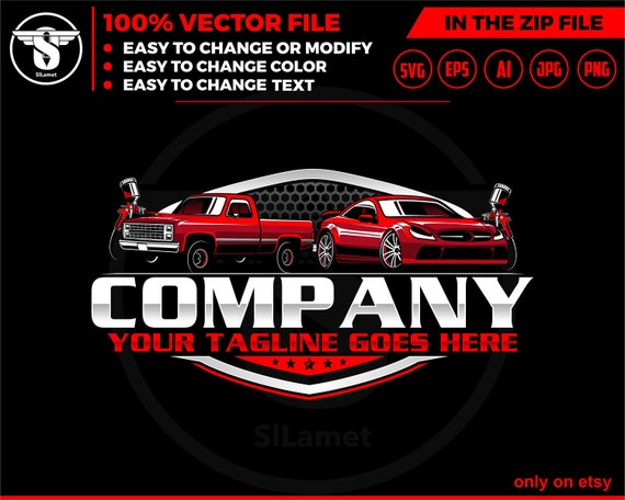 car painting logo, auto paint logo, car paint logo, paint body car logo, auto body paint logo, painting car logo, automotive logo SVG file