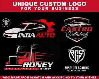 I will make a unique custom logo - custom logo - automotive custom logo