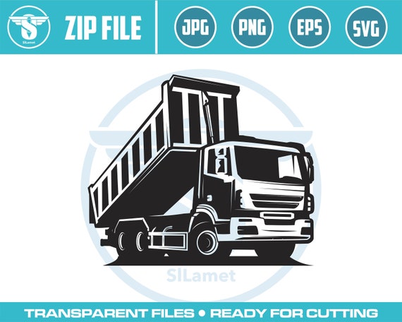 Dump Truck Svg, dump truck silhouette, Dump Truck vector, Dump truck transparent, Trucks Svg, Construction Clipart, Cricut Construction,