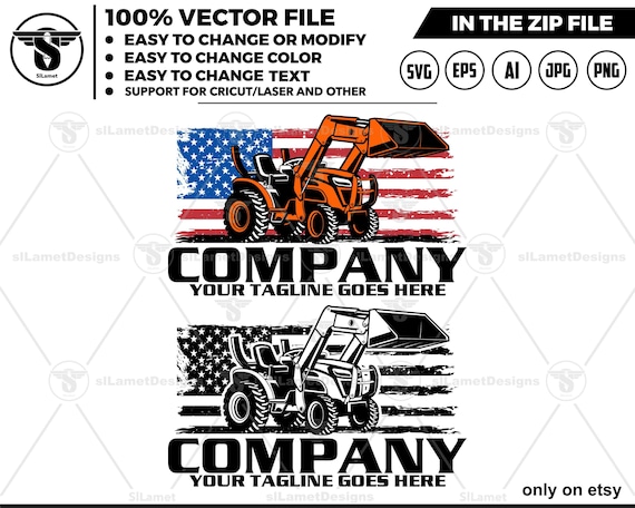 america tractor loader logo - tractor backhoe attachment - Tractor kubota logo - farm logo - kubota Tractor logo - america farm logo