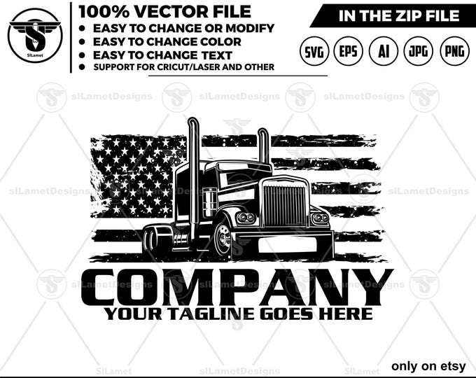 american trucking logo, Trucking Company Logo, Moving Truck, united states trucking logo, Semi Truck, Trucking Brand, Truck Door Logo