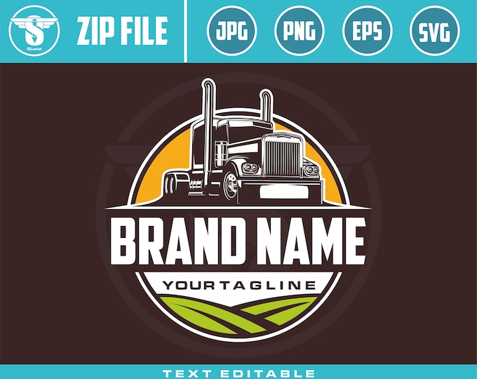 farm trucking, farm truck, trucking svg, Trucking Company Logo, Moving Truck, Semi Truck, Trucking Brand, Truck Door Logo, Trucker Logo,
