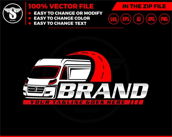 delivery van logo SVG, van car logo, Delivery logo, shipping logo, Cargo Delivery Van SVG, Moving Vehicle SVG, Delivery Van Truck Svg