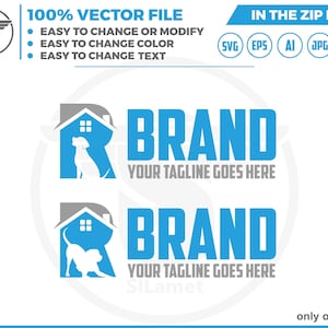 Letter R Dog Rescue Logo: Home Pet Design (Digital Download)