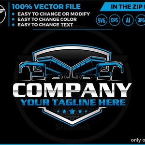dump trailer logo, dump trailer rental logo, truck pickup logo svg, Dumpster Logo , dump rental logo