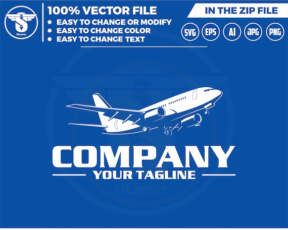 airplane logo , delivery by air service logo , Global logistic,transportation, Online order, Air logistics, airplane,  delivery plane