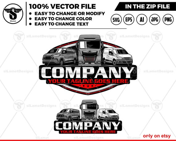 delivery transport logo - delivery trucking logo, TruckingLogo ,  logistics trucking, delivery van logo - transportation, logistics