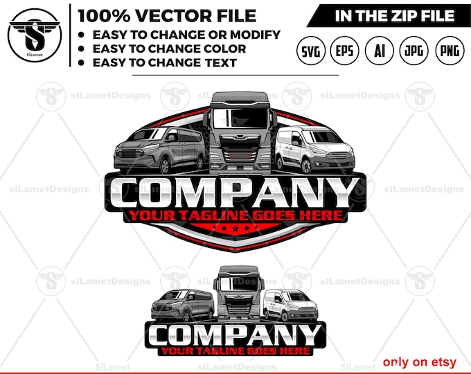 delivery transport logo - delivery trucking logo, TruckingLogo ,  logistics trucking, delivery van logo - transportation, logistics