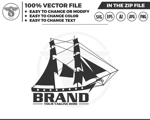 Sailing Ship svg,Ship svg,Boat svg, Sailing Ship logo , Instant Download,SVG, PNG, EPS, dxf, jpg digital download