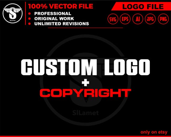 custom logo + copyright