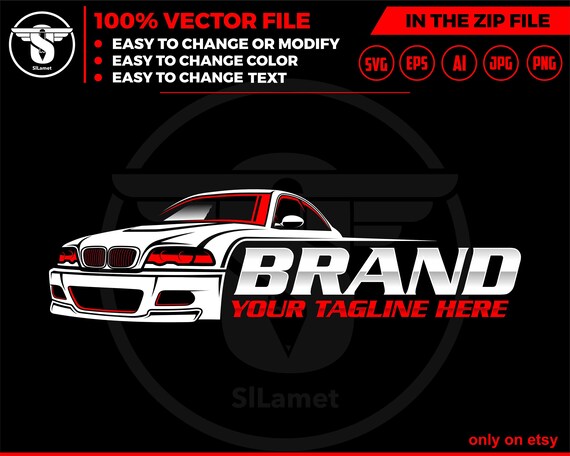 bmw sport car logo, e46 m3, automotive logo, luxury car logo, car logo svg, automotive svg , car logo template , car logo, car dealer logo