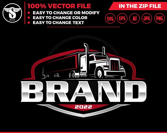 trucking svg, Trucking Company Logo, Moving Truck, Semi Truck, Trucking Brand, Truck Door Logo, Trucker Logo, head trucking logo, semi truck