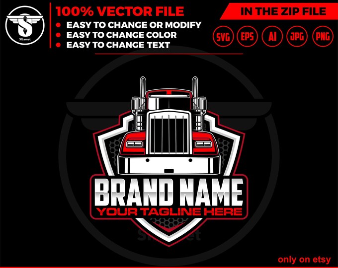 trucking svg, Trucking Company Logo, Moving Truck, Semi Truck, Trucking Brand, Truck Door Logo, Trucker Logo, trucking t-shirt, truck print
