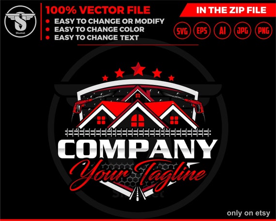 Pressure Wash logo - Wash House logo - house washing logo - wash logo - clean logo