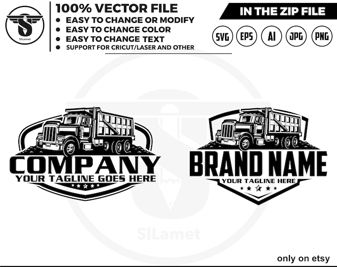 Dump Truck logo, Truck logo Svg, american dump truck logo, trucking logo, industry, heavy, machinery, industrial, equipment, construction