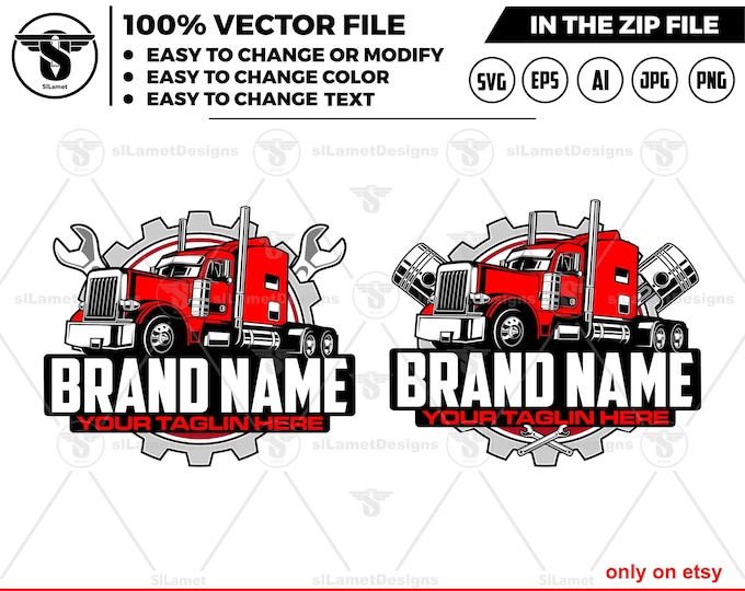truck repair logo svg, truck fix logo, trucking service svg, logo, trucking logo svg, semi truck, truck trailer logo, truck services logo