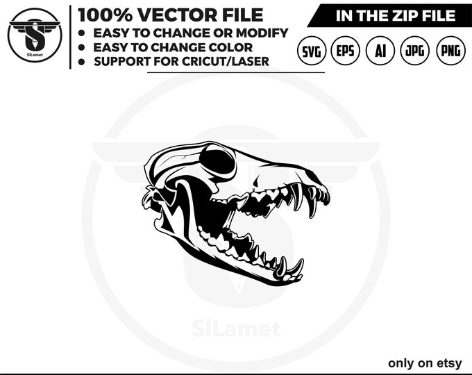 Coyote Skull silhouette - Coyote Skull cricut
