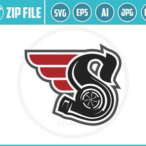 letra S turbo logo SVG, Turbo Power Svg, Turbo Charger Engine Car Svg, Turbo Charger Mechanic Engine Svg, Turbo Sticker Svg, Png, AI Dxf
