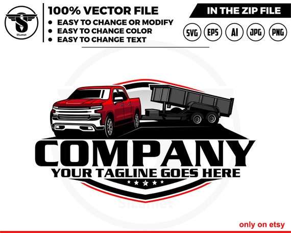pickup dump trailer , dump trailer logo, pickup svg,trailer logo,trailer towing, logo,towing Company, pickup,2019 Chevrolet Silverado 1500