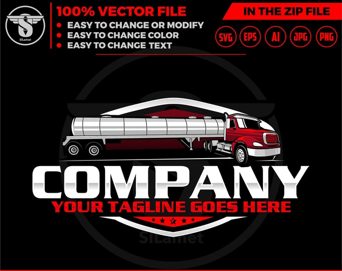 Tanker Truck logo - tank truck logo - water tank truck logo