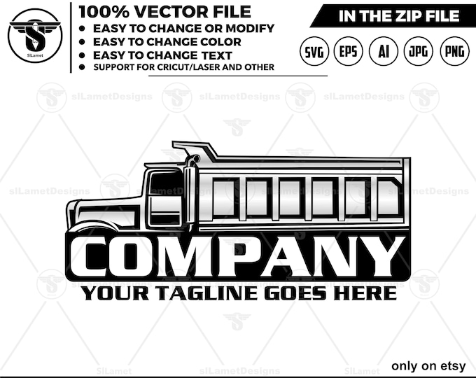 Dump Truck logo, Truck logo Svg, american dump truck logo, trucking logo, industry, heavy, machinery, industrial, equipment, construction