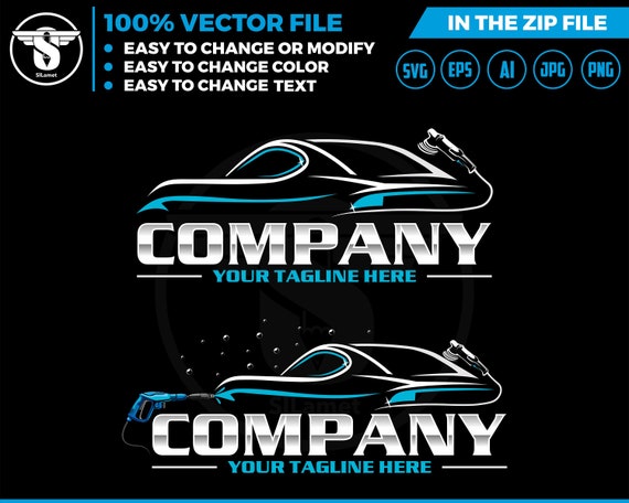 auto detailing - car logo template - Car Detailing Services logo - car wash logo template - car clean logo - auto detailing logo SVG - auto