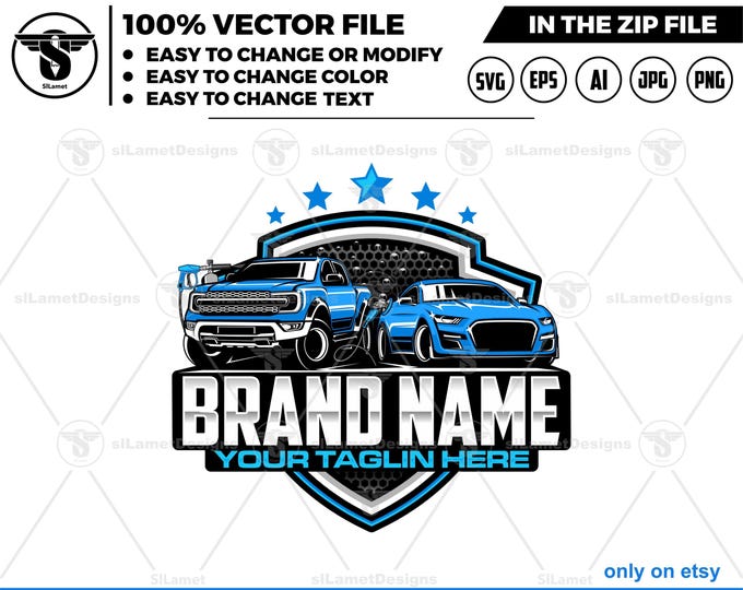 auto detailing - car detailing logo - Car Detailing Services logo - car wash logo template - car clean logo - car and pickup detailing logo