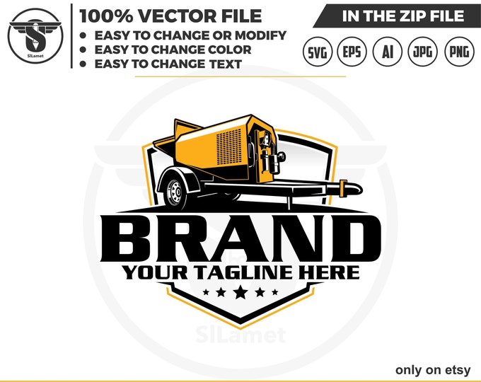 Concrete pump logo - pumping logo - pumping svg