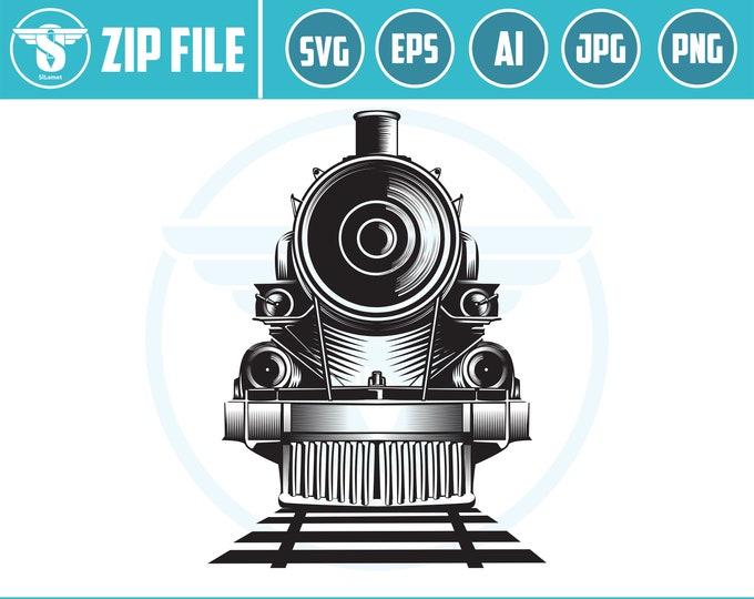 vintage train svg, old train svg, classic train svg, transportation vintage svg, train silhouette, train cut file, svg file, train t shir