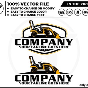 Tractor Logo: Kubota, Backhoe, Excavator (Digital Download)