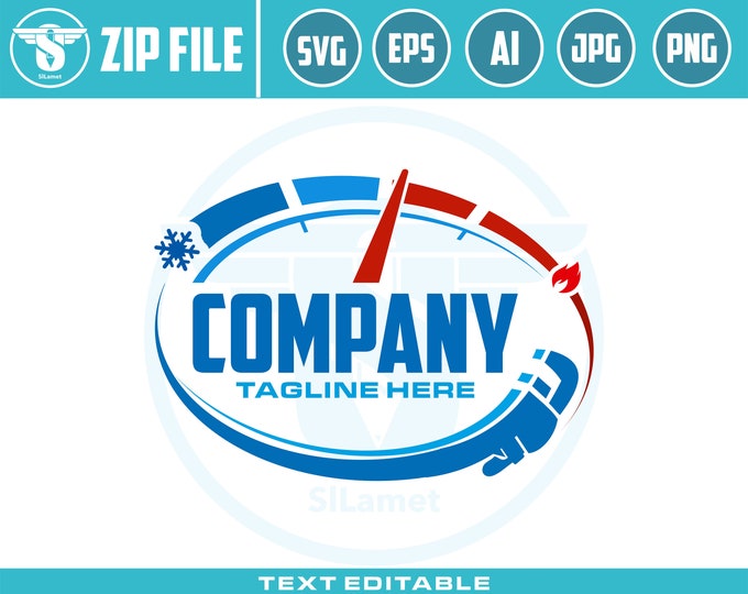 heating and cooling repair plumbing logo, plumbing logo, Plumbing services logo, plumber logo, Plumber Life, Plumbing Plunger Pipe  Repair