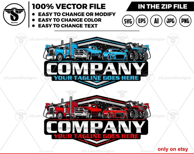 vehicle wash logo - vehicle detailing logo, big rig, trucking, car wash logo,cleaning car logo , automotive logo, detailing logo
